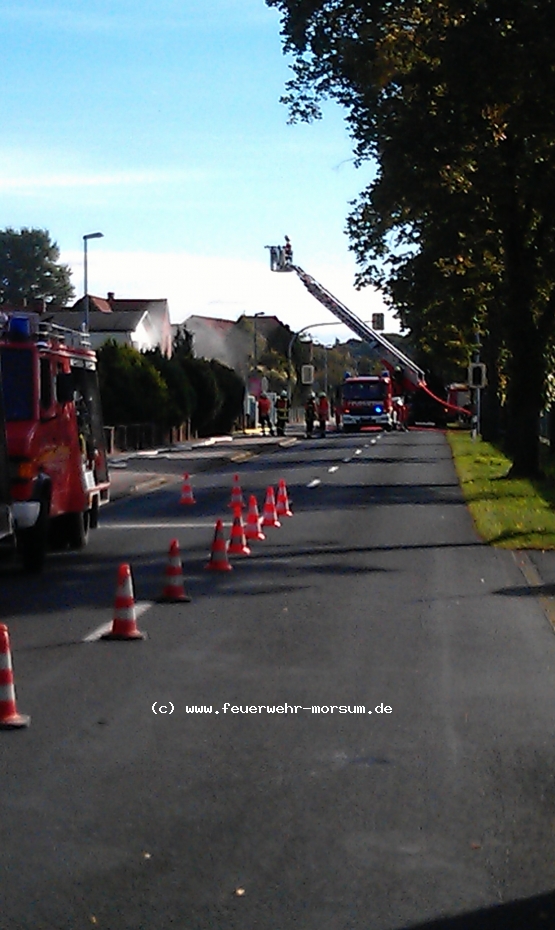 Einsatz der Drehleiter