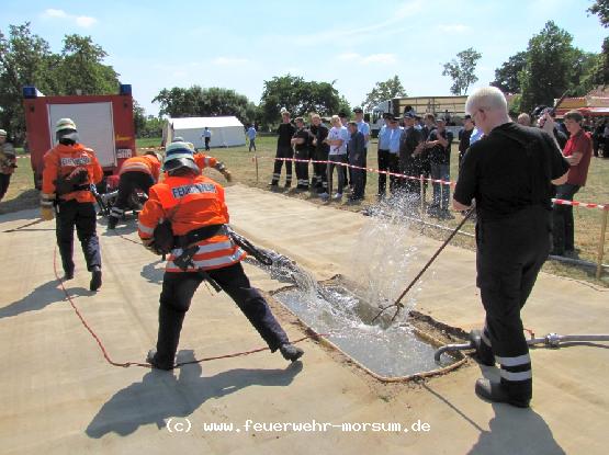 Die Leistungsgruppen bei ihrem Wettbewerb,