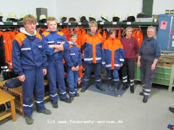 Die Gruppenf�hrer nach der Siegerehrung.